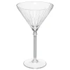 Conjunto de 4 copos cocktail com riscas de vidro 25cl
