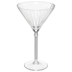 Conjunto de 4 copos cocktail com riscas de vidro 25cl