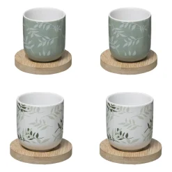 Conjunto de 4 copos de café GREEN HARMONY 13cl