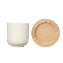 Conjunto De 4 Copos De Café Com Base Em Bambu