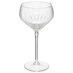 Conjunto de 4 copos de champanhe com riscas em vidro 32cl