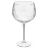Conjunto de 4 copos de gin de riscas em vidro 25cl