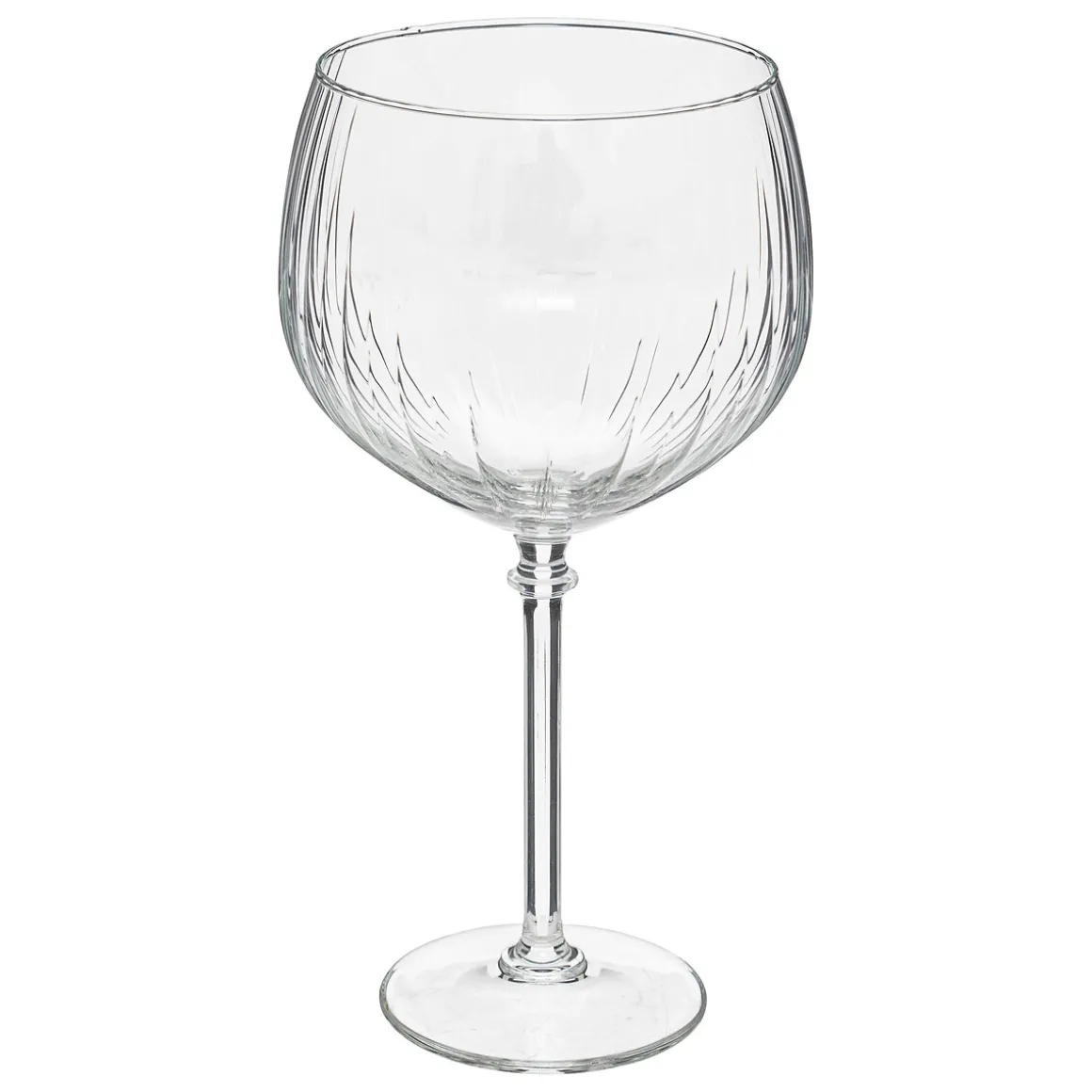 Conjunto de 4 copos de gin de riscas em vidro 25cl