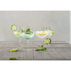 Conjunto de 4 copos de gin em vidro 70cl