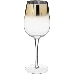 conjunto de 6 copos de vinho ARYA dourado 38cl