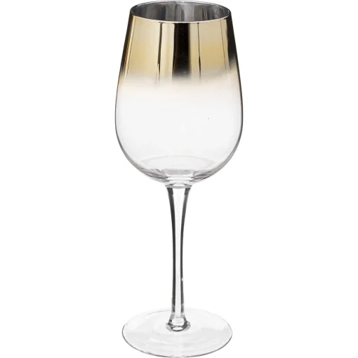 conjunto de 6 copos de vinho ARYA dourado 38cl