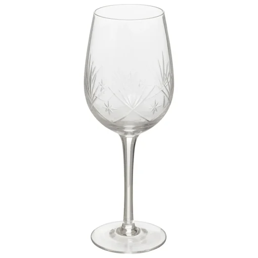Conjunto de 6 copos de vinho com pé de vidro 38cl