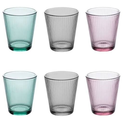 Conjunto de 6 copos MAL'EAU 24cl multicolor