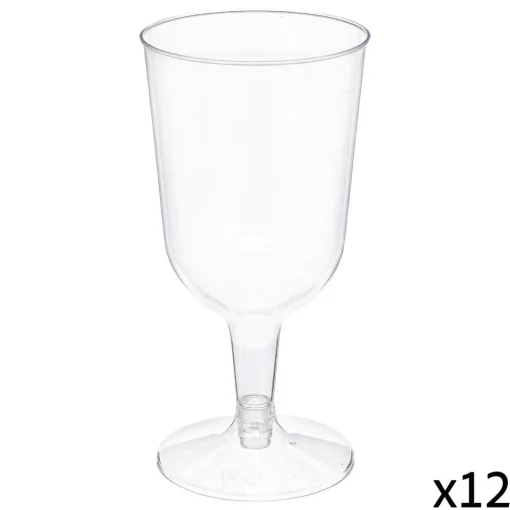 Conjunto de 12 copos reutilizáveis 15cl