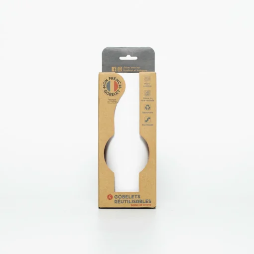 Conjunto de 4 copos UNIE branco 33cl