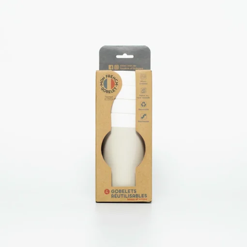 Conjunto De 4 Copos Unie Cinza 33cl