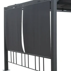 Conjunto de 4 cortinas para pérgola MOAI ardósia 3x4m