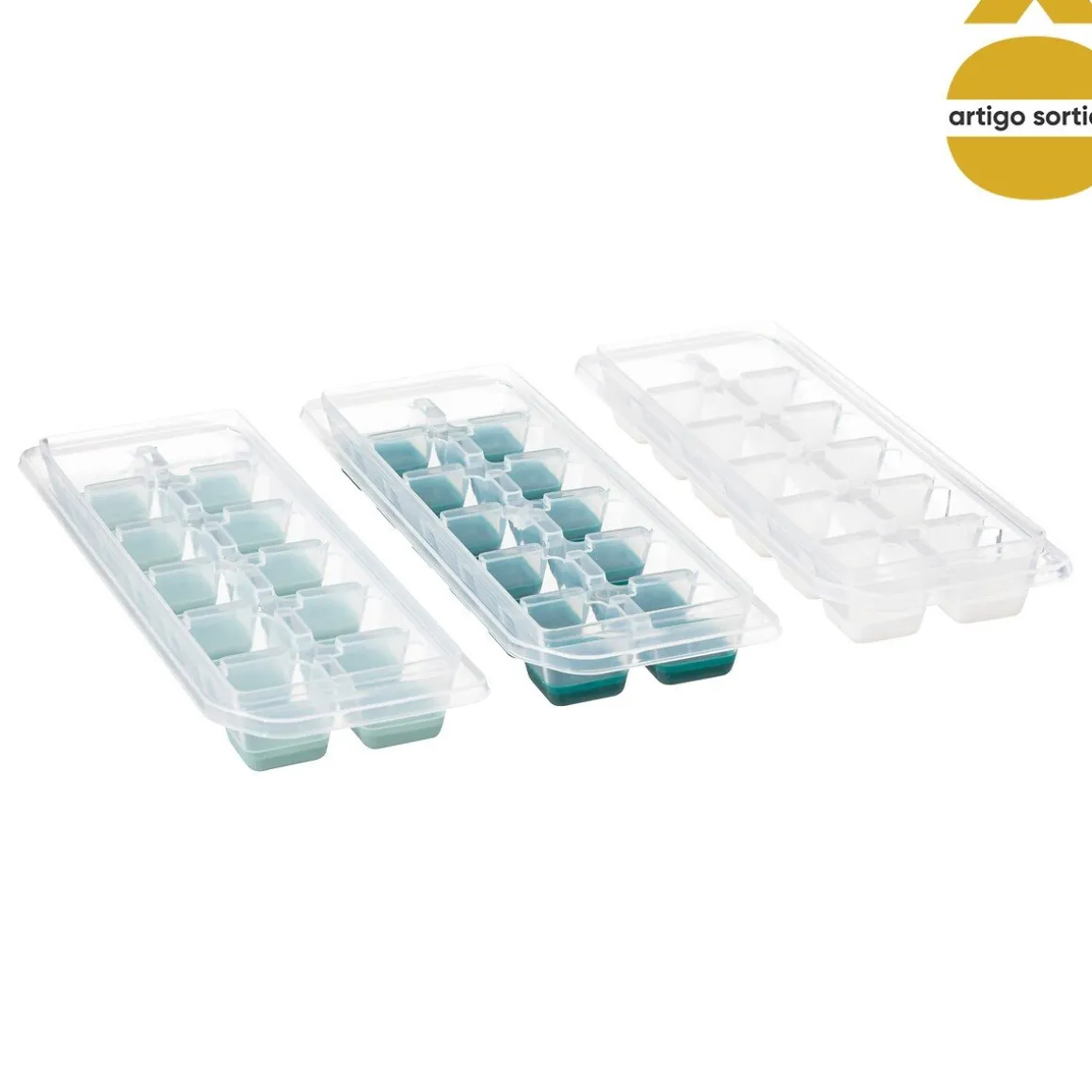 Conjunto de 3 cuvetes para gelo