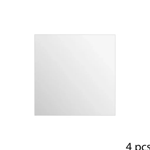 Conjunto de 4 espelhos adesivos quadrados