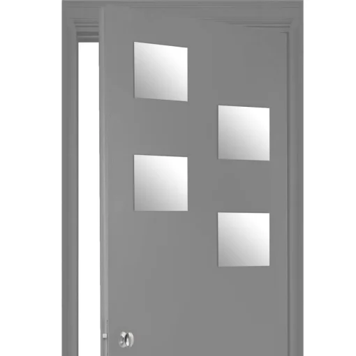 Conjunto de 4 espelhos adesivos quadrados