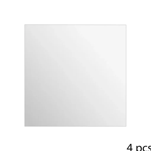 Conjunto de 4 espelhos adesivos quadrados