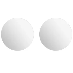 Conjunto de 2 espelhos adesivos redondos