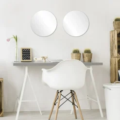 Conjunto de 2 espelhos adesivos redondos