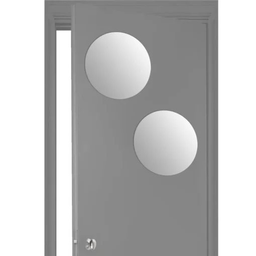 Conjunto de 2 espelhos adesivos redondos