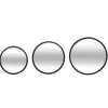 Conjunto de 3 espelhos de parede MONA em metal