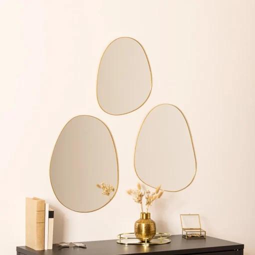 Conjunto de 3 espelhos de parede LIDA