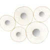 Conjunto de 5 espelhos dourados
