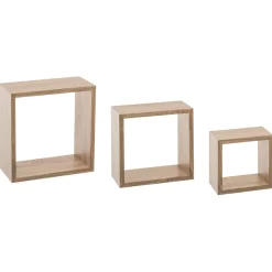 Conjunto de 3 estantes cubo 15/20/25cm
