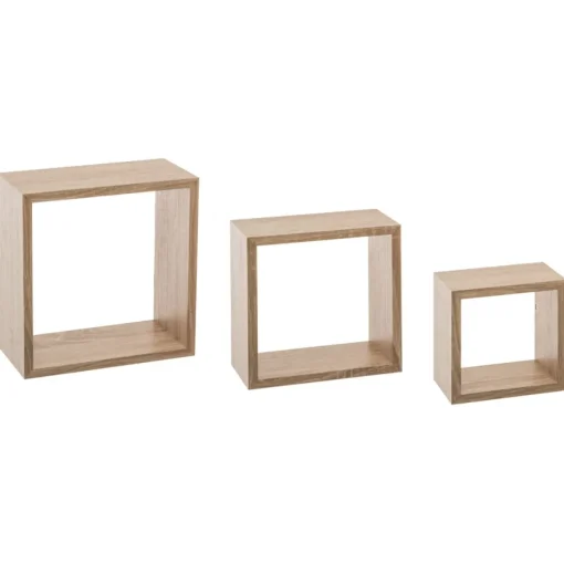 Conjunto de 3 estantes cubo 15/20/25cm
