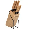 Conjunto de 5 facas com suporte