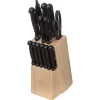 Conjunto de 14 facas cozinha c/ suporte