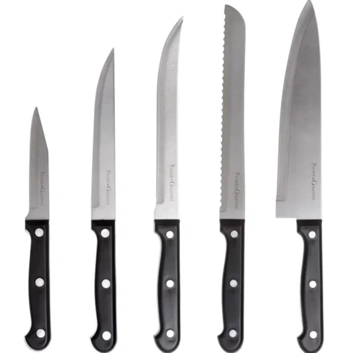 Conjunto de 14 facas cozinha c/ suporte
