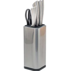 Conjunto de 5 facas e tesoura em inox