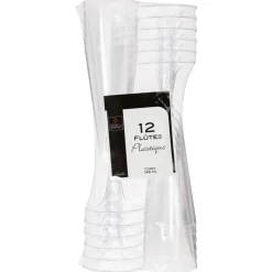 Conjunto de 12 flutes descartáveis