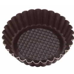 Conjunto de 4 formas caneladas para tarte 10cm