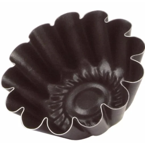 Conjunto de 4 formas caneladas para queques 9cm