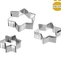 Conjunto de 3 formas para bolachas