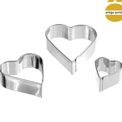 Conjunto de 3 formas para bolachas
