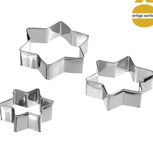 Conjunto de 3 formas para bolachas