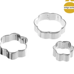 Conjunto de 3 formas para bolachas