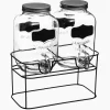 Conjunto de 2 frascos de bebida com torneira 4l