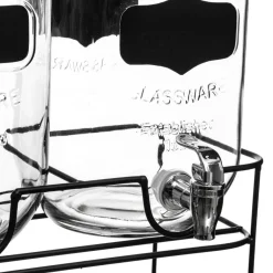 Conjunto de 2 frascos de bebida com torneira 4l