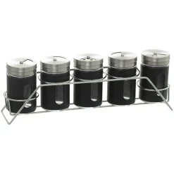 Conjunto de 5 frascos de especiarias