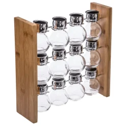 Conjunto de 12 frascos de especiarias