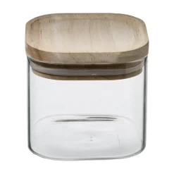Conjunto de 3 frascos de vidro