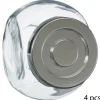 Conjunto de 4 frascos de vidro 200ml