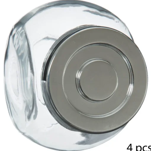 Conjunto de 4 frascos de vidro 200ml
