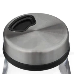Conjunto de 3 frascos de vidro para especiarias