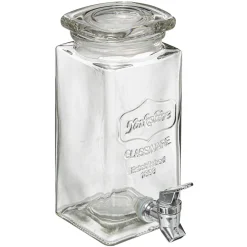 Conjunto de 3 frascos de vidro com torneira 3x1,5l