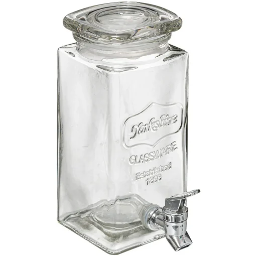 Conjunto de 3 frascos de vidro com torneira 3x1,5l