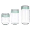 Conjunto de 3 frascos em vidro
